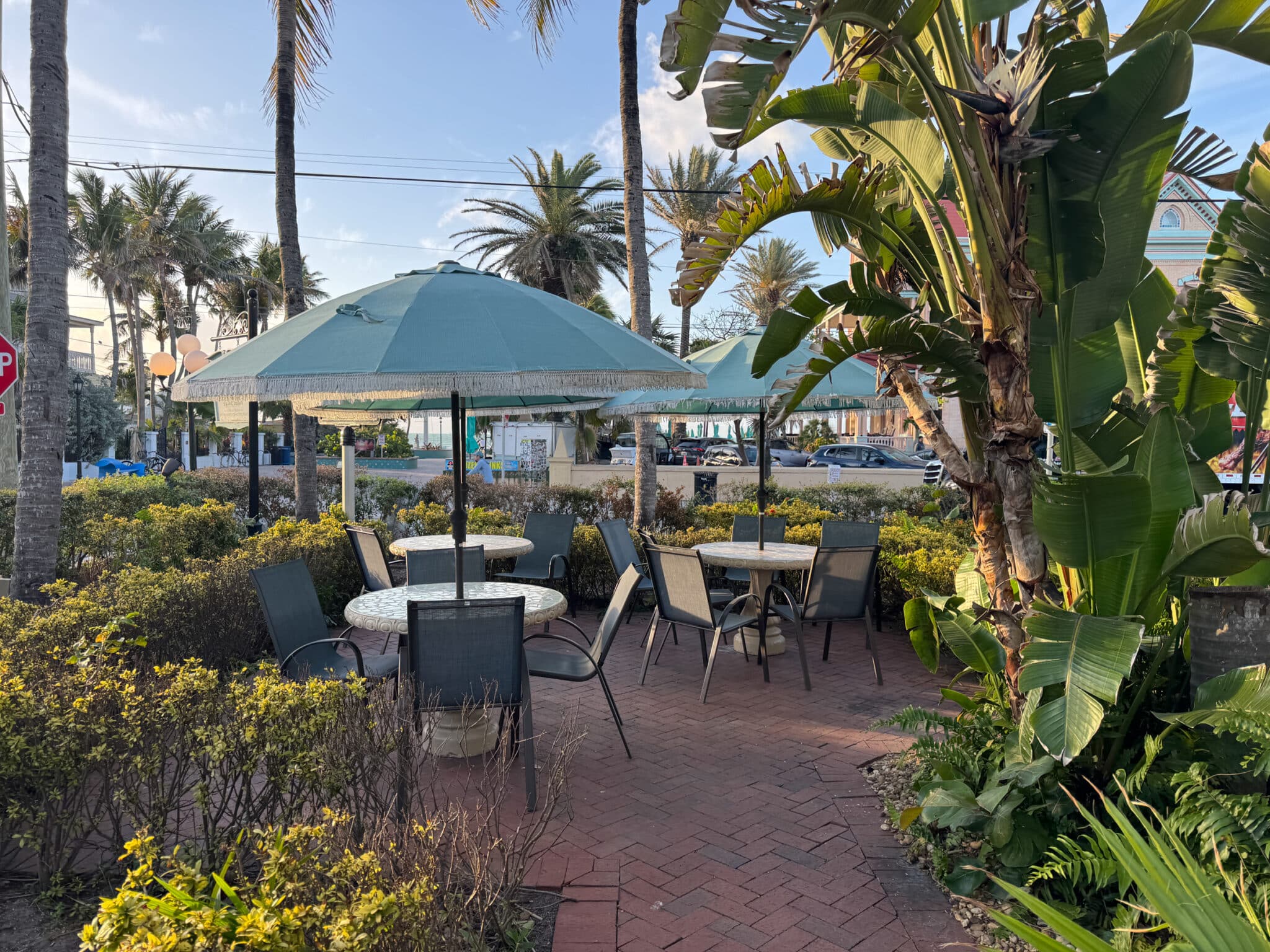 outdoor patio at Southernmost Point Guest House