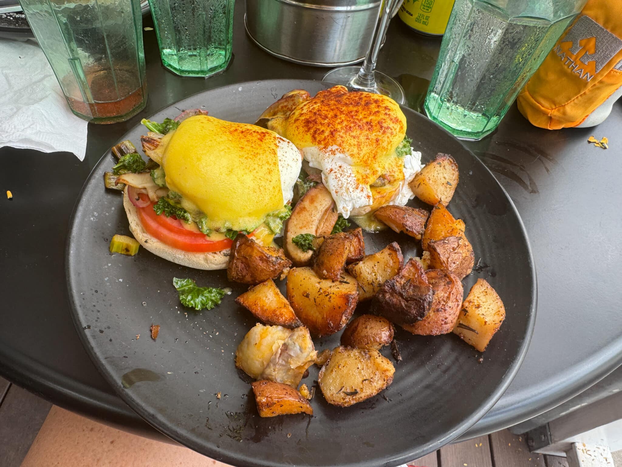 my benedict at Moon Dog Cafe