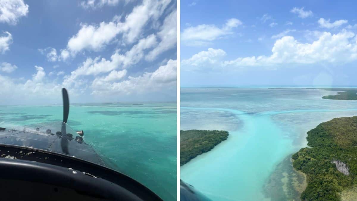 view from the seaplane