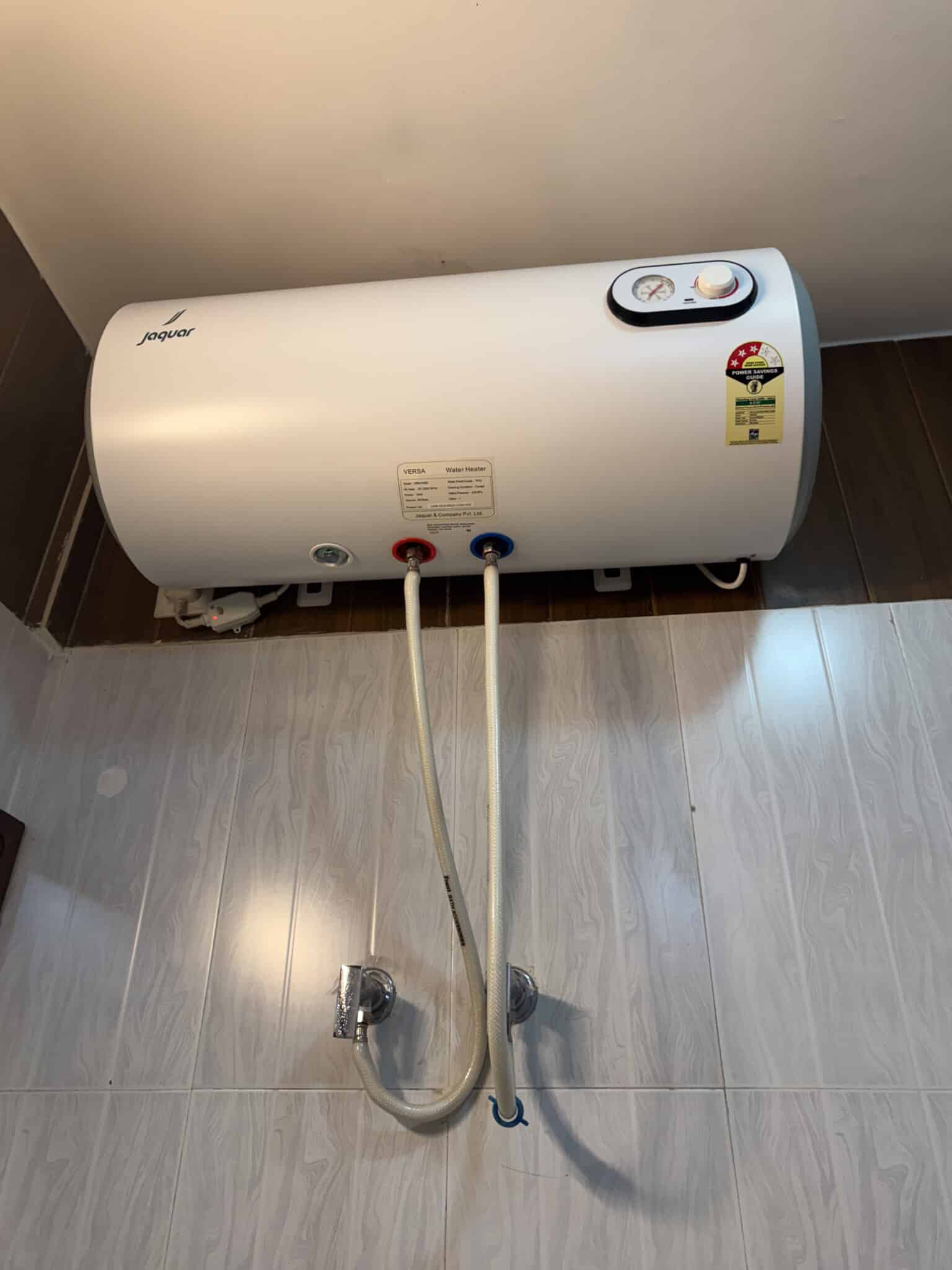 the geyser style water heaters commonly found in India