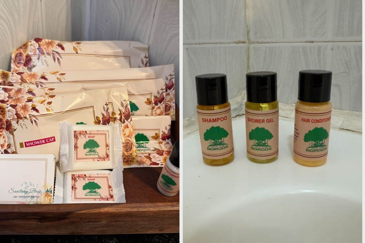 toiletries at Hotel Borgos