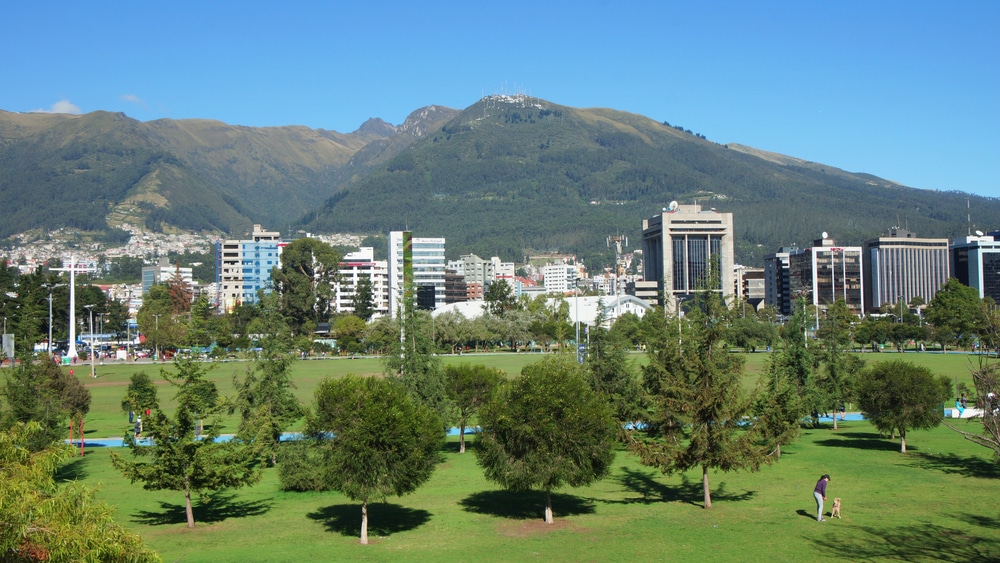 La Carolina Quito La Carolina Park in the north of the city of Quito