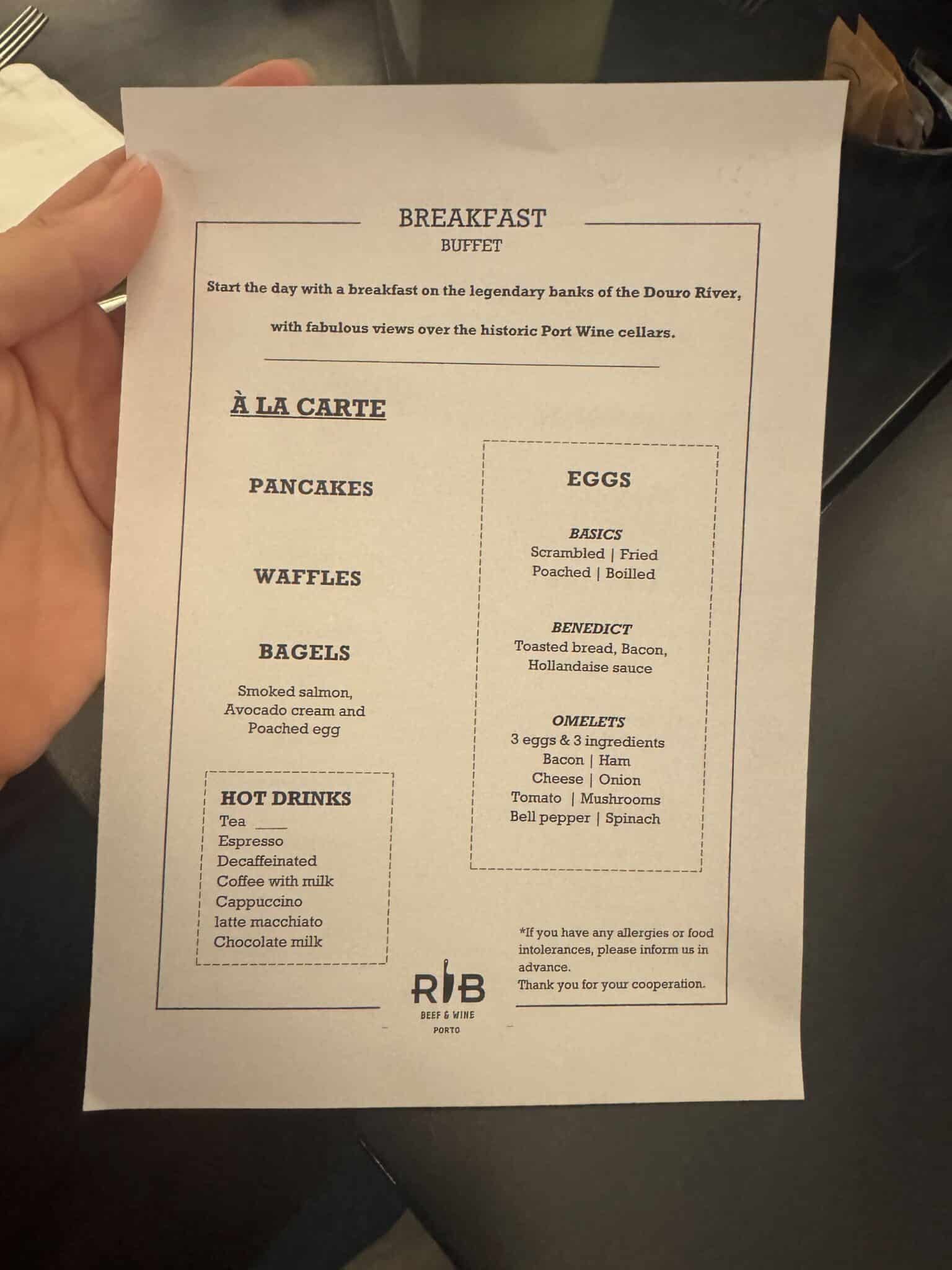 Breakfast Menu