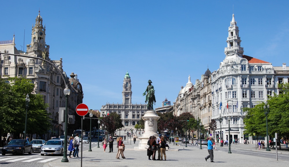 Porto City Hall at the Avenida dos Aliados