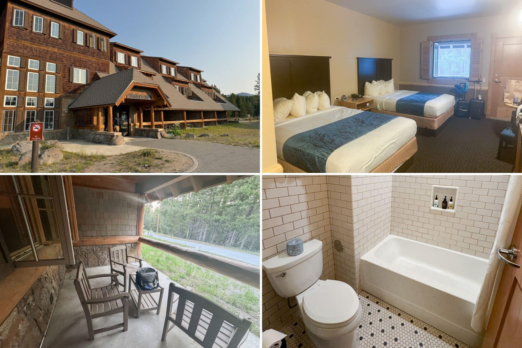 pictures of our room at Canyon Lodge