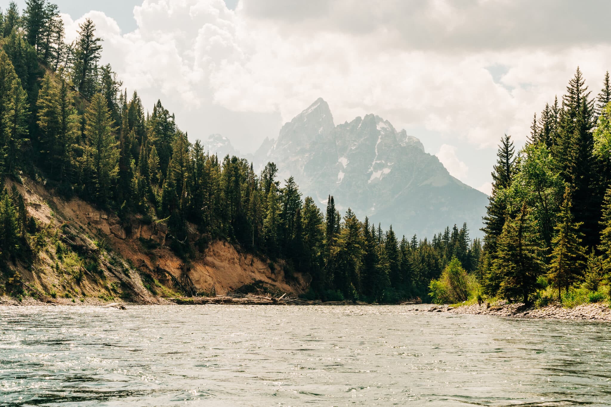 view on the river float