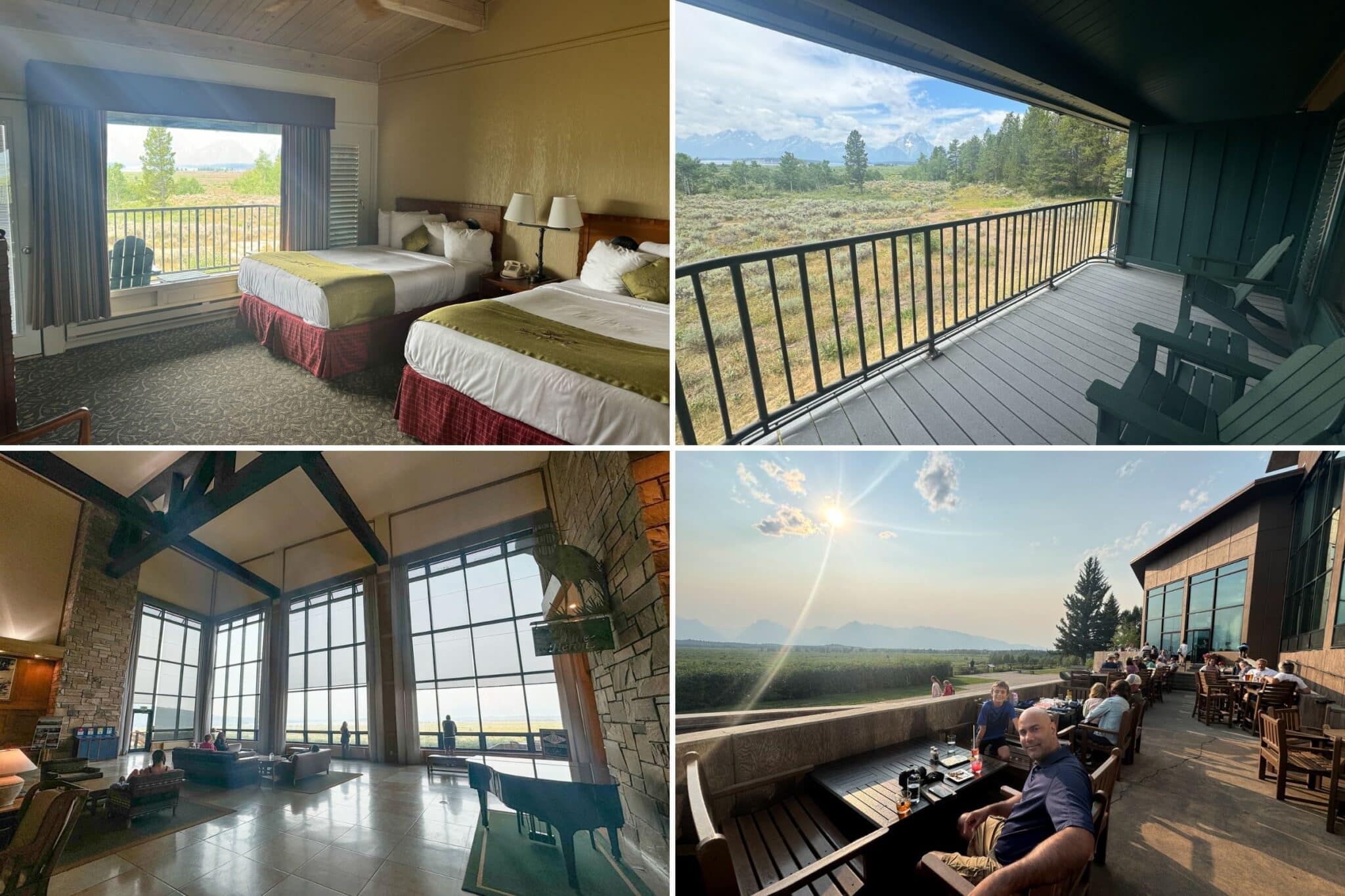 Jackson Lake Lodge and our mountain view room