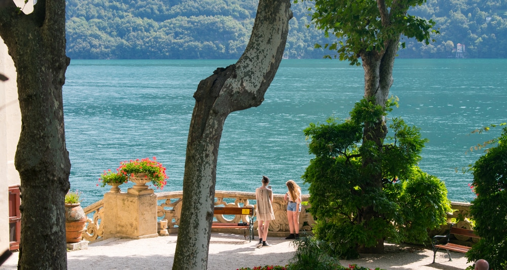 Lake Como viewed from Villa del Balbianello