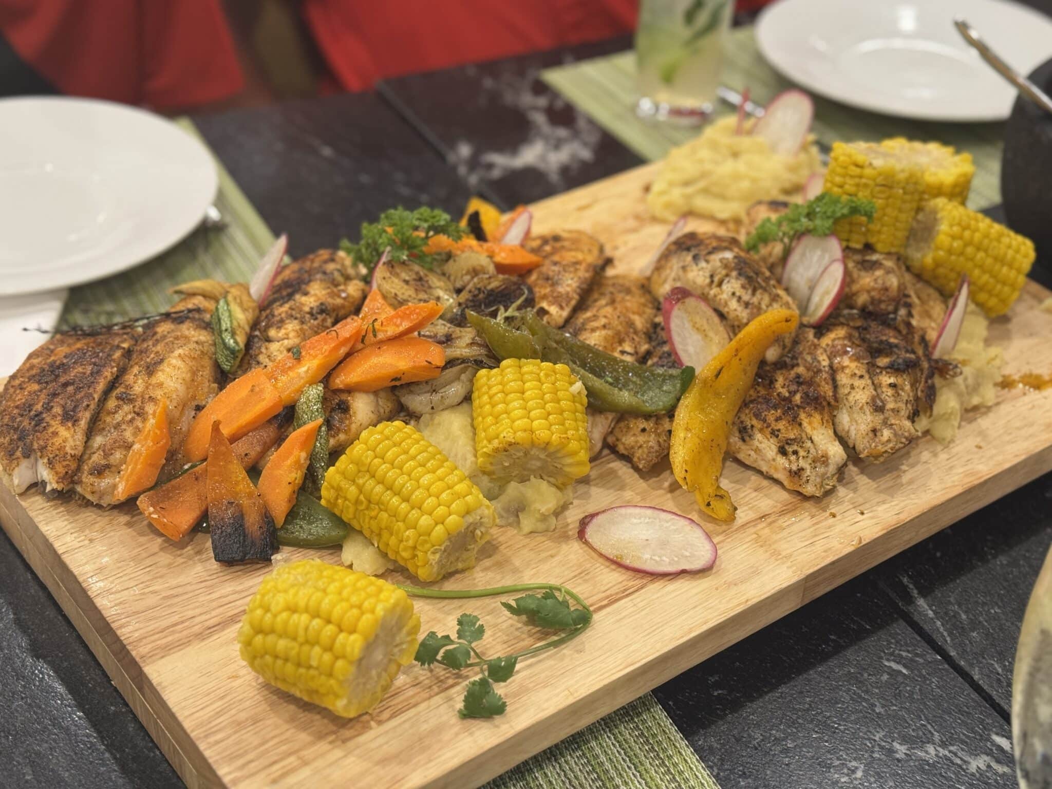 the chef prepared this platter from our fresh catch