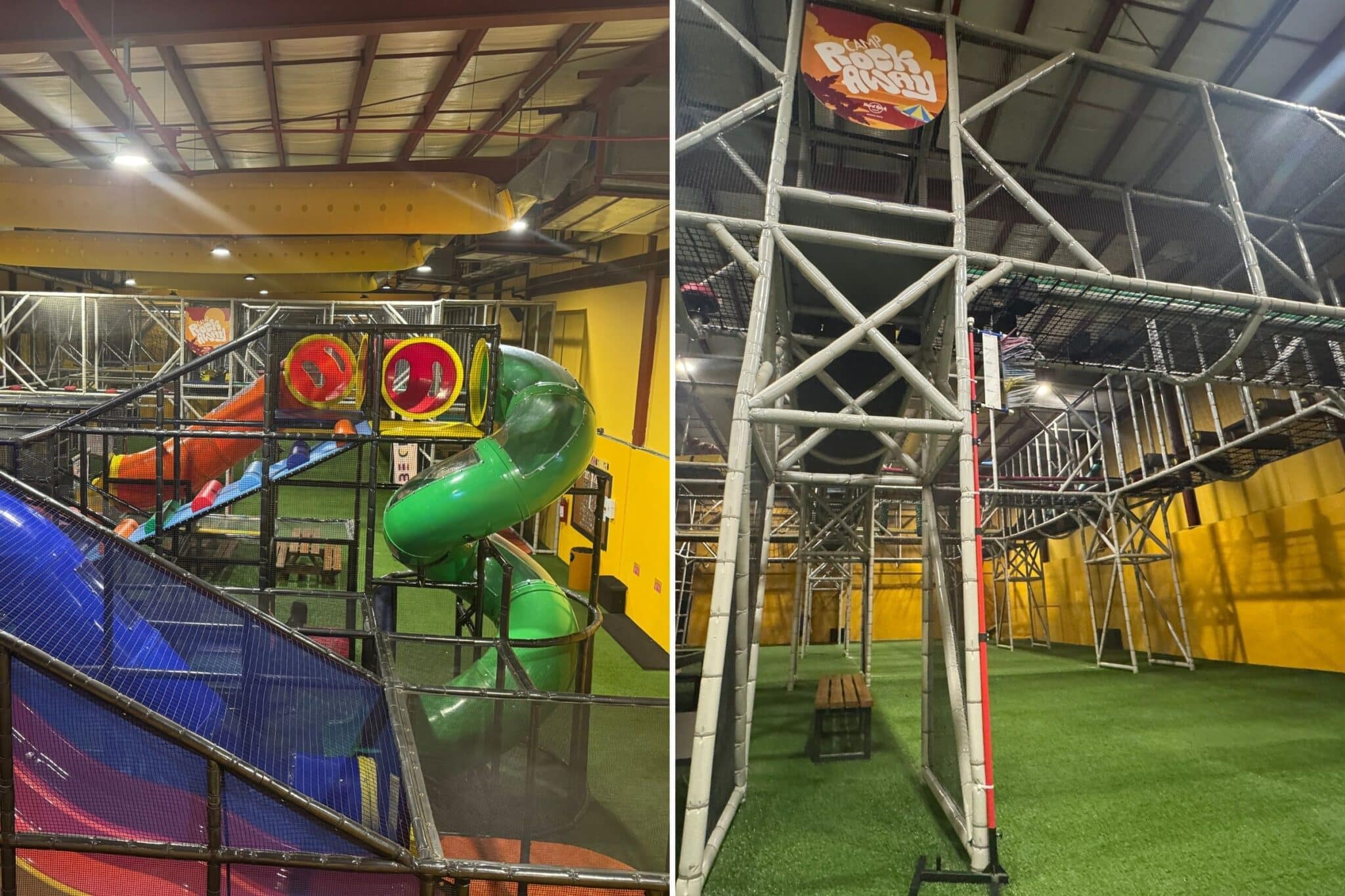 the indoor playground at hard rock riviera maya's vibe city