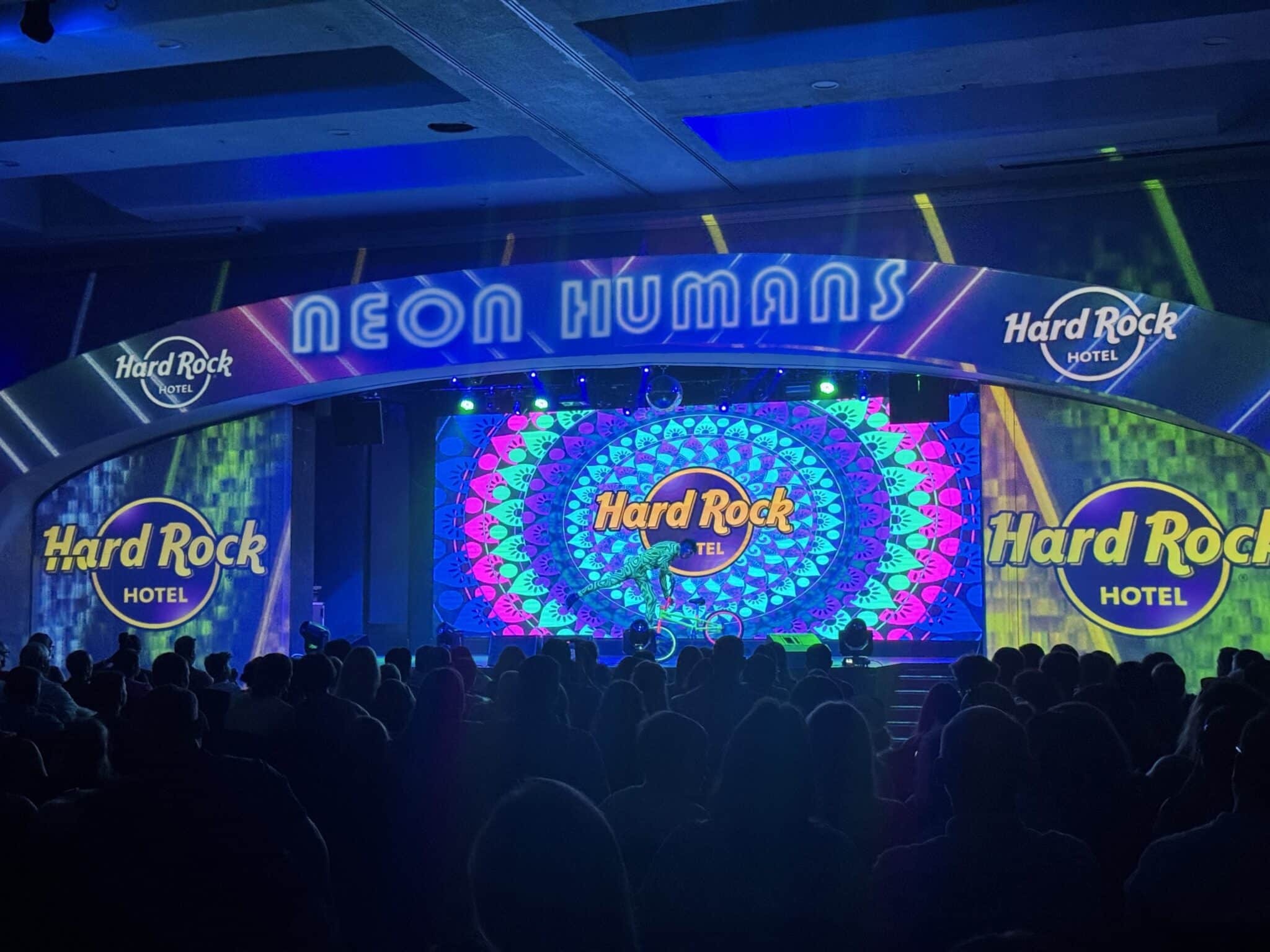 neon humans show at hard rock riviera maya