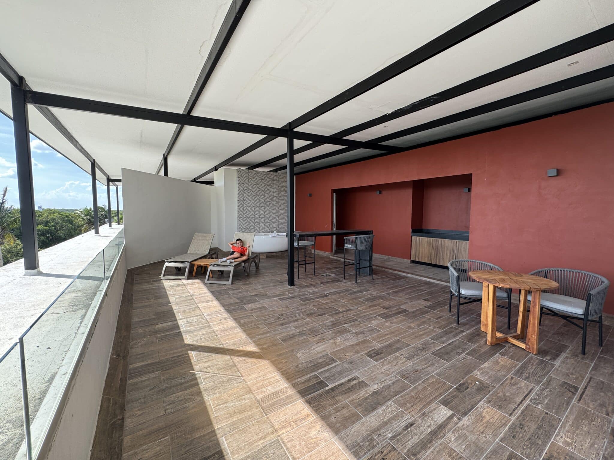 our sky terrace at the Hard Rock Riviera Maya