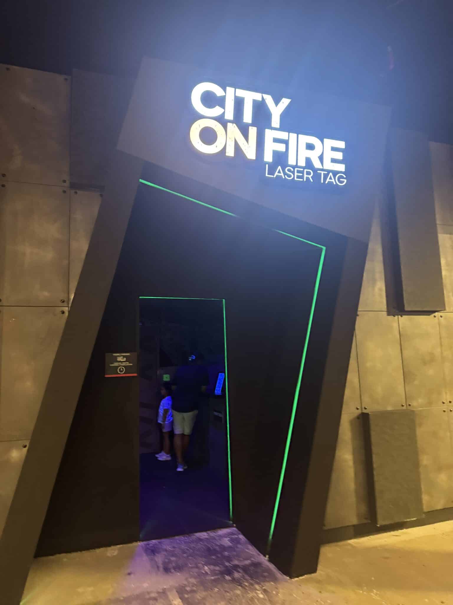laser tag at vibe city at hard rock riviera maya