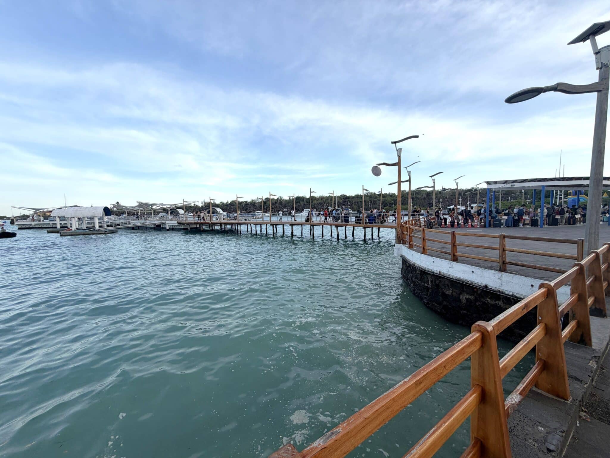 puerto ayora main pier on santa cruz