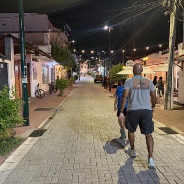 my family walking in puerto ayora
