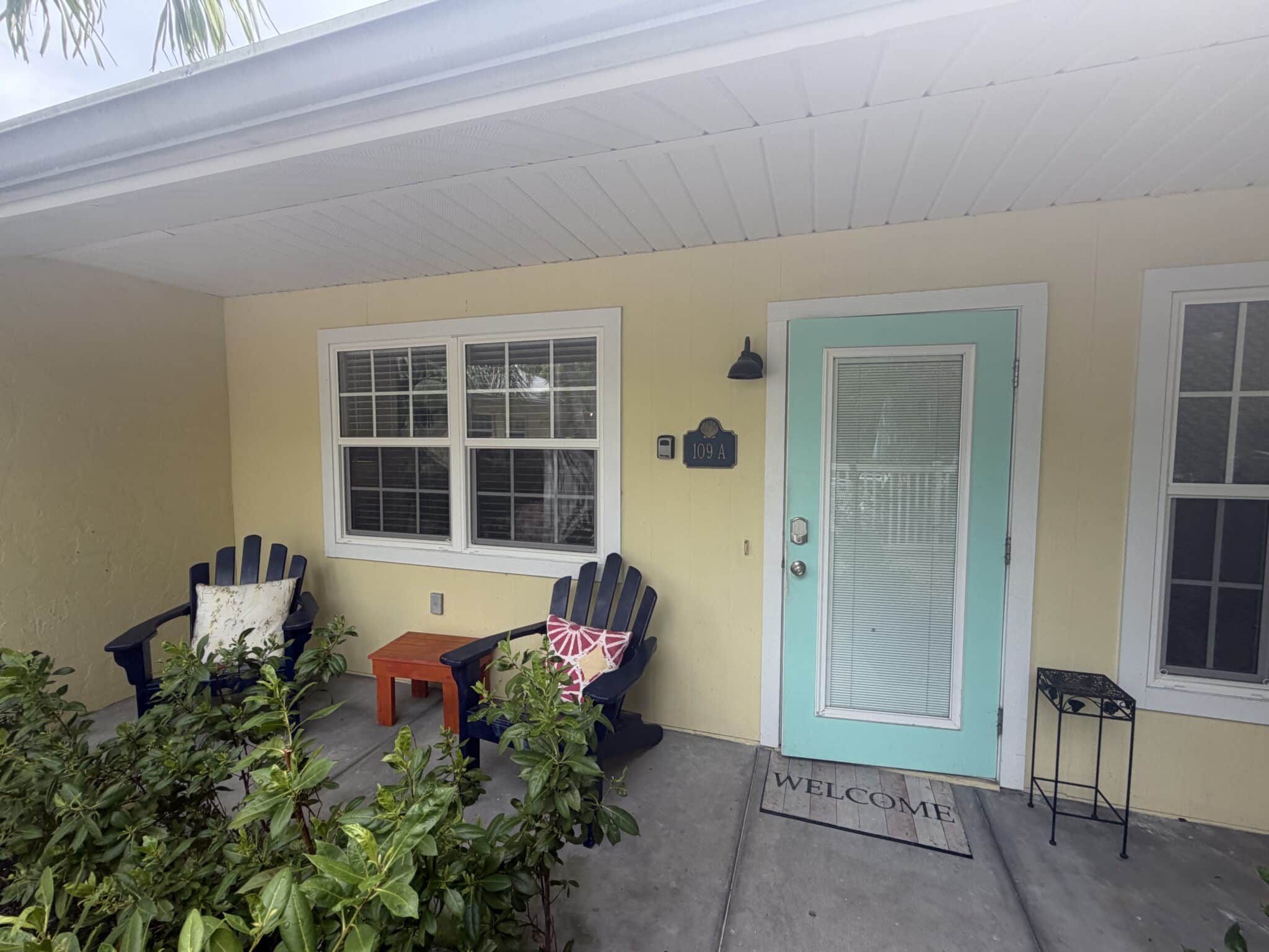 front porch of unit 109A