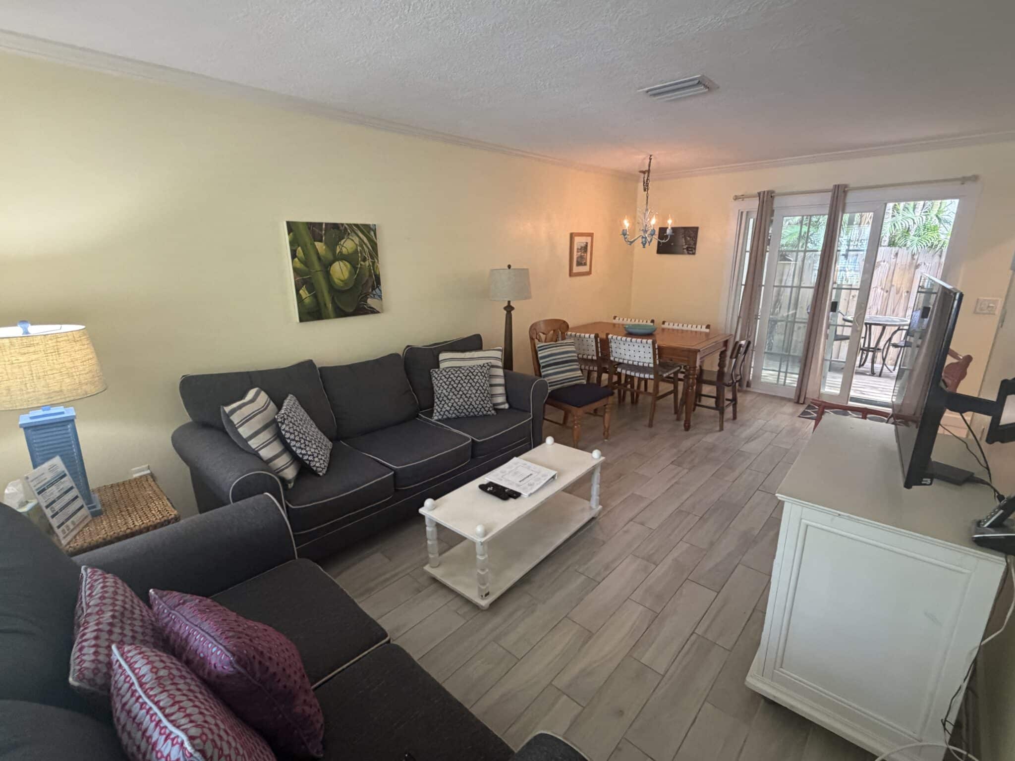 the inside of our vacation rental on Anna Maria Island in Florida