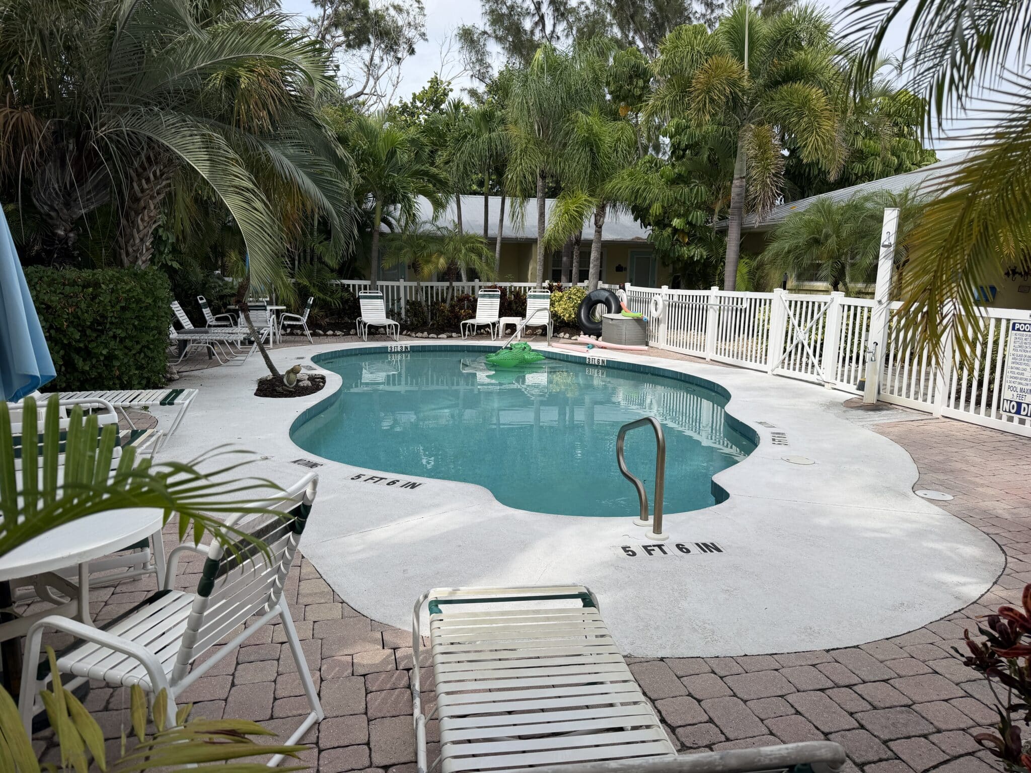 the pool at the sand and sea in anna maria island