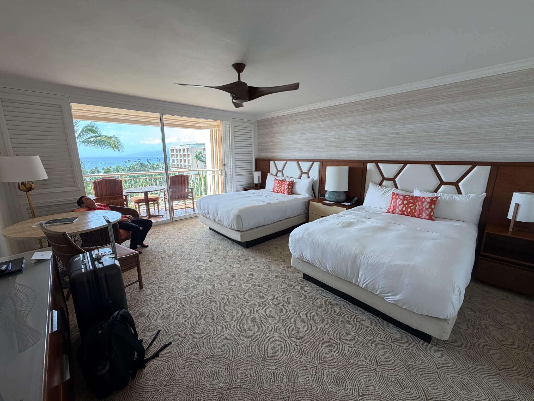 our oceanview double room at Grand Wailea in Maui