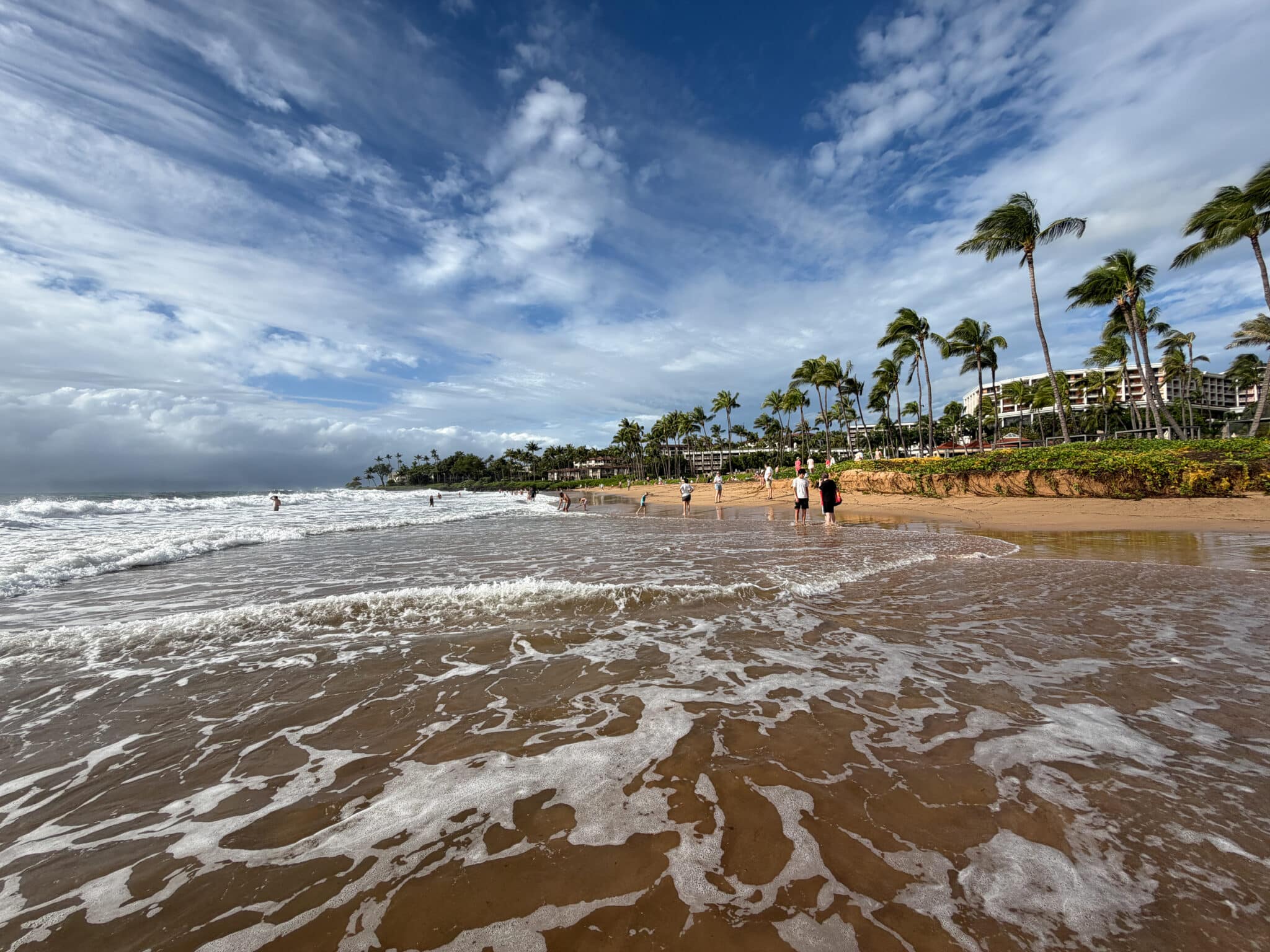 Wailea Beach with the Grand Wailea in the background